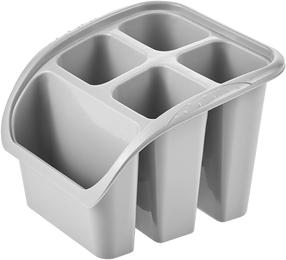 Söögiriistade alus Keeeper Pino, 16 cm x 16 cm x 12 cm, plastik, hall v.