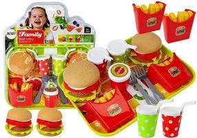 Наборы для игровой кухни, гамбургерный набор Lean Toys Family, многоцветный