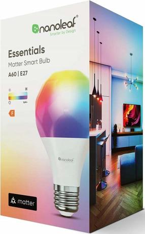 Viedā spuldze Nanoleaf Essentials Matter LED, A60, 2700 - 6500 °K, E27, 9 W, 806 lm