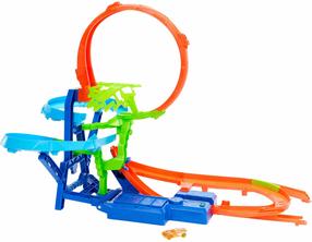 Automobilių trasa Mattel Hot Wheels Stunt Tracks Mid Air Crash, įvairių spalvų