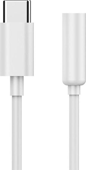 Audio adapteris Gembird USB Type-C Male (vyriška), 3.5 mm Female (moteriška), 0.1 m, balta sp.