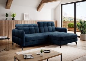 Kampinė sofa Lorelle Monolith 77, tamsiai mėlyna sp., dešininė, 160 x 225 cm x 105 cm