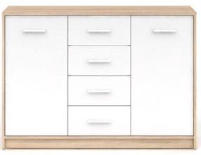 Komoda Nepo Plus, ąžuolo sp., 84 cm x 34 cm x 118.5 cm
