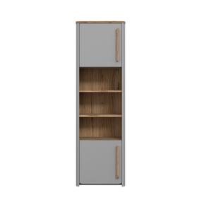 Grīdas plaukts Domoletti Surfinio SFNR711L-M378, koka krās./pelēka krās./brūna krās., 194.2 cm x 58.6 cm x 41.3 cm