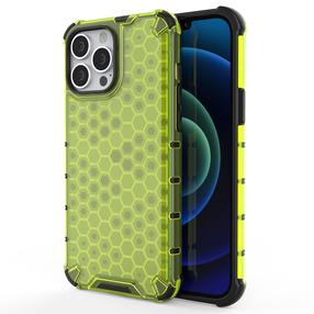 Чехол для телефона Hurtel Honeycomb, зеленый цв., Apple