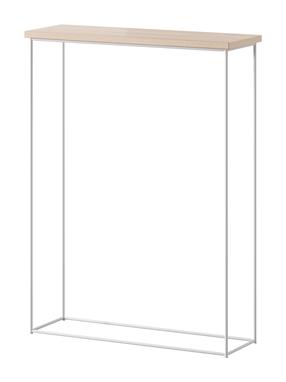 Konsoles galds ADRK Sili, balts krās./sonoma ozola krās., 60 cm x 20 cm x 80 cm