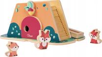 Figūrėlių rinkinys, su priedais Chicco My Wood Friends Foxes lAIR, įvairių spalvų