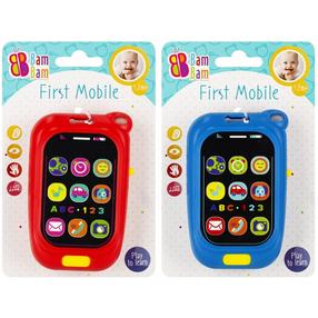 Rotaļu telefons BamBam First mobile, 12 cm, (krāsa/dizains tiek izvēlēts nejauši)
