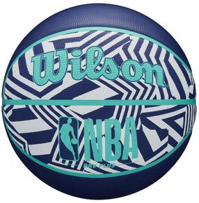 Баскетбольный мяч Wilson NBA Dazzle Camo, 7 размер, синий цв./белый цв.