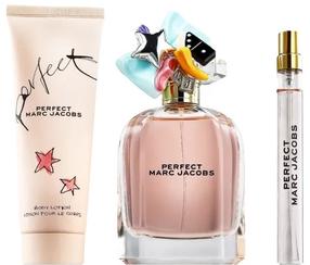 Dovanų komplektas moterims Marc Jacobs Perfect + Body Lotion, 3 vnt.