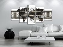 Reprodukcija Artgeist Metal World Map Ii N3681-DKXPWD, 200 cm x 100 cm