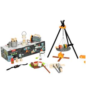 Žaisliniai virtuvės reikmenys, stovyklavimo rinkinys Lean Toys Iconic, įvairių spalvų