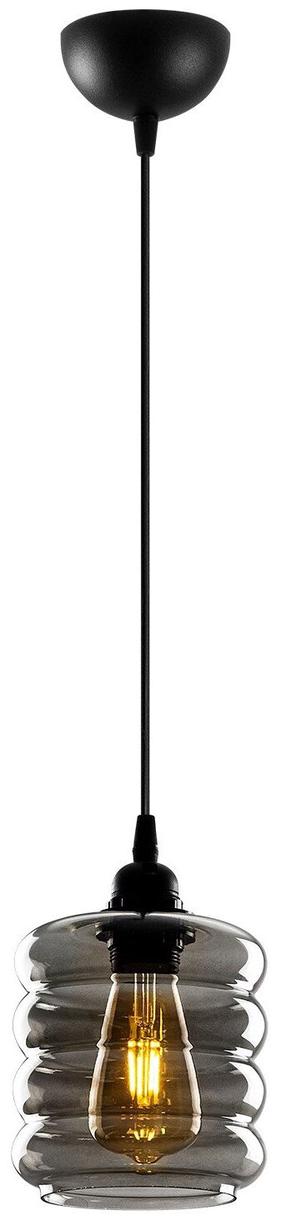 Valgusti rippuv Opviq Smoked 060 892OPV1868, E27, 1 x 40 W, hall v. / must v.