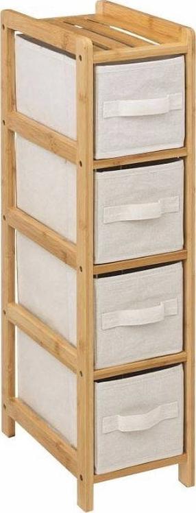 Vannitoariiul 5five Tidy, 33 cm x 78.2 cm x 19 cm, pruun v./valge v.