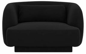 Krėslas Cosmopolitan Design Tulum Bluvel 19, juoda sp., 90 cm x 103 cm x 70 cm