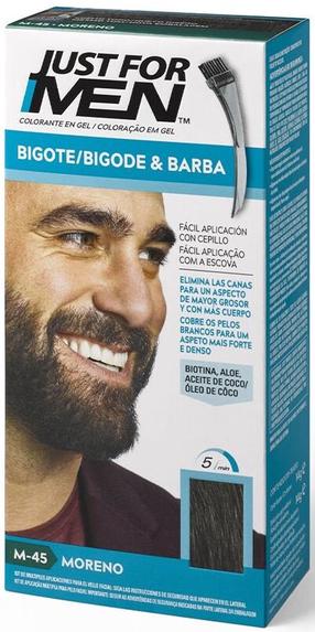 Barzdos dažai Just For Men Mustache & Beard, tamsiai ruda sp., M-45, 15 ml