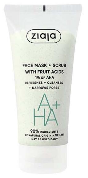 Маска для лица Ziaja Face Mask + Scrub with Fruit Acids, 55.0 мл