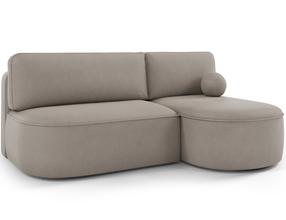 Kampinė sofa - lova Livosa Sola 18, smėlio sp., dešininė, 144 x 220 cm x 93 cm