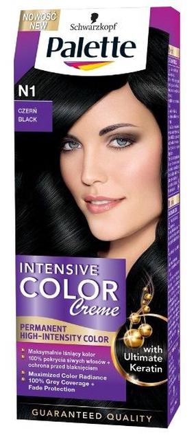Matu krāsa Schwarzkopf Palette, melns krās., Black N1