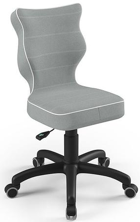 Laste töötool Petit Size 4 JS03, 37 x 35 x 83 cm, must v./hall v./helehall v.