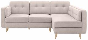 Kampinė sofa - lova Cornet, smėlio ruda sp., dešininė, 175 x 228 cm x 85 cm