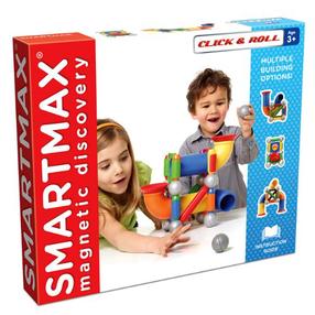 Magnētiskais konstruktors Smartmax Magnetic Discovery Klikšķini un ripo 1031672, 30 gab.