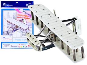 3D dėlionė Wright Flyer, 29 cm x 16.3 cm, 51 vnt., balta sp.