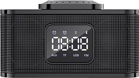 Belaidė kolonėlė Awei Y332 Bluetooth Speaker with Wireless Charger, juoda sp., 10 W