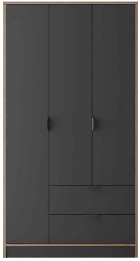 Spinta Kalune Design Arden 3, antracito sp., 44 cm x 97 cm x 182 cm