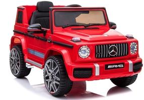Bērnu elektroauto Lean Toys Mercedes G63 AMG, sarkana krās.