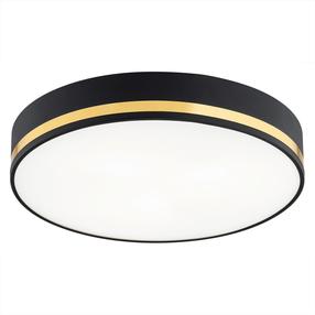 Šviestuvas lubų Argon Amore 6141, E27, 3 x 15 W, balta sp. / juoda sp., 45 x 45 cm