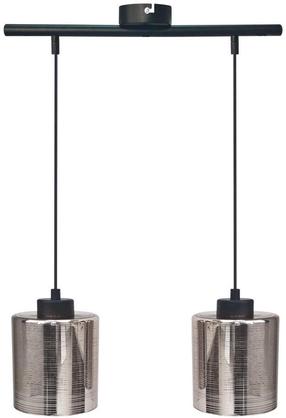 Valgusti rippuv Candellux Cox 32-53879, E27, 2 x 60 W, kroom v. / must v., 12 x 16 cm