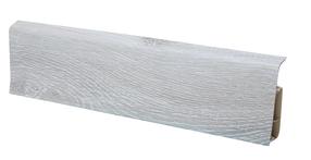 Плинтус Salag LIMA (wood) LY0002, 250 см x 7.2 см x 2.5 см, светло-серый цв.