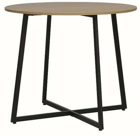 Stalas Luna, rudas/juodas, 90 cm x 90 cm x 76 cm