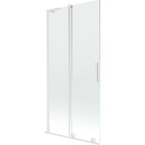 Dušo sienelė Mexen Velar L, 90 cm x 150 cm, skaidri sp./balta sp./grūdintas