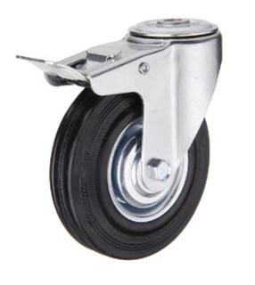 Ratukas Haushalt 11100DB, Ø 10 cm, su stabdžiu, juoda sp./pilka sp.