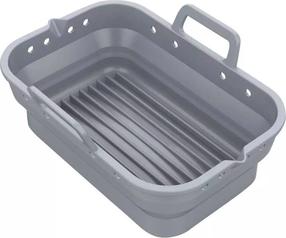 Silikoninis įdėklas karšto oro gruzdintuvei, rinkinys Klausberg 7791, pilka, 20.6 cm x 14.5 cm