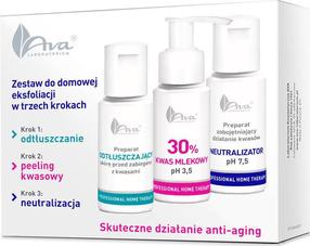 Sejas kopšanas līdzekļu komplekts sievietēm Ava Laboratorium Professional Home Therapy Exfoliation, 150.0 ml, 3 gab.