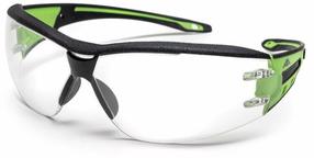 Apsauginiai akiniai Active Gear Active Vision V660, skaidri sp./žalia sp., Universalus dydis