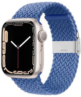 Dirželis Crong, Braided Strap for Apple Watch 42/44/45 mm, mėlyna sp.