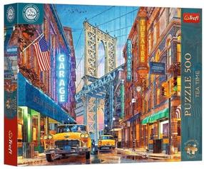 Пазл Trefl Tea Time View Of The Manhattan Bridge 37613, 34 см x 48 см, 500 шт., многоцветный