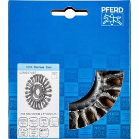 Metalinis šepetys vamzdžiams Pferd RBT, 12 mm, Ø 125 mm, 0.35 mm