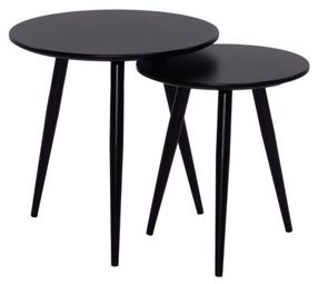 Žurnalinis staliukas Scandinavian Cleo, juoda sp., 50 cm x 50 cm x 50 cm