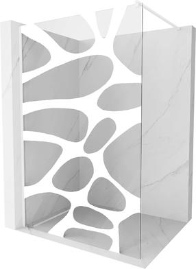 Dušo sienelė Mexen Kioto Walk-In, 100 cm x 200 cm, balta sp./grūdintas