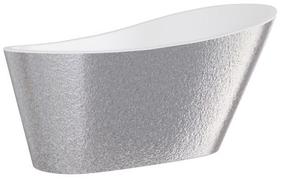 Ванна, свободно устанавливаемая Besco Melody Glam Silver, 150 см x 80 см x 72 см, овальная, белый цв./серебристый цв.