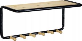Vonios kambario lentyna Wenko Loft, 26 cm x 26 cm x 58 cm, juoda sp./ruda sp.