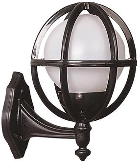 Sieninis lauko šviestuvas Opviq BAP-68080-BSY-M7-OP, 60W, E27, IP65, juoda sp., 24 cm x 33 cm