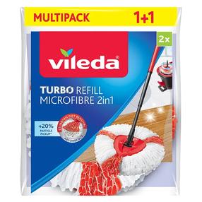 Plovimo šepečio šluostė Vileda Turbo 2in1, balta sp./raudona sp.