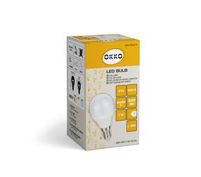 Лампочка Okko LED, G45, 3000 °К, E14, 7 Вт, 620 лм