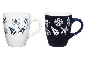 Puodelis 4Living Nautical, (spalva/dizainas parenkami atsitiktine tvarka), 0.35 l